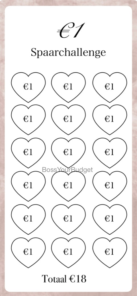 €1 Spaar Challenge