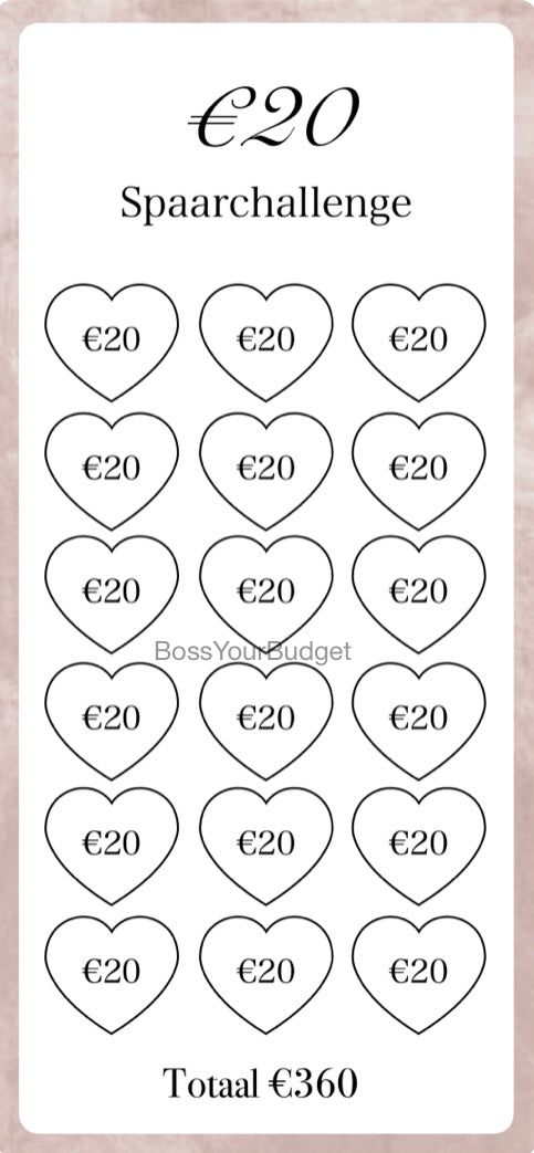 β¬20 Spaar Challenge