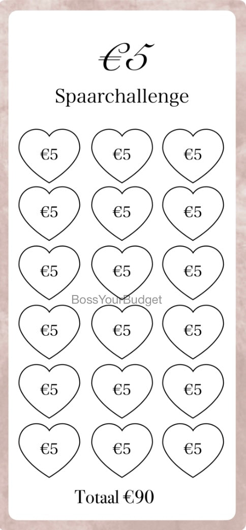 €5 Spaar Challenge