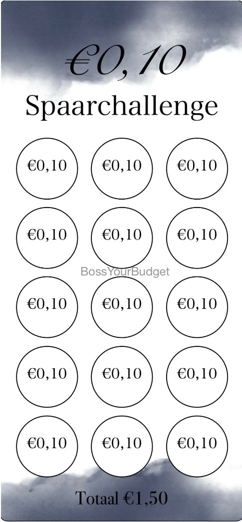 €0,10 Spaar Challenge