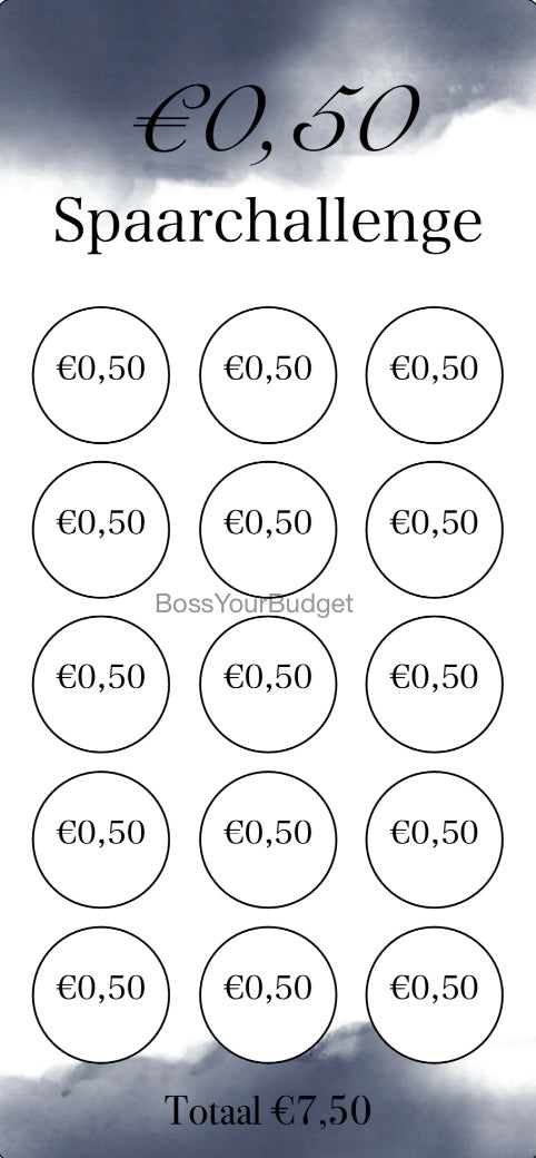 €0,50 Spaar Challenge