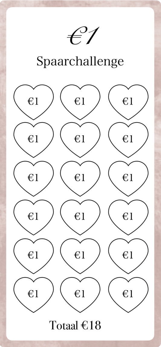 €1 Spaar Challenge