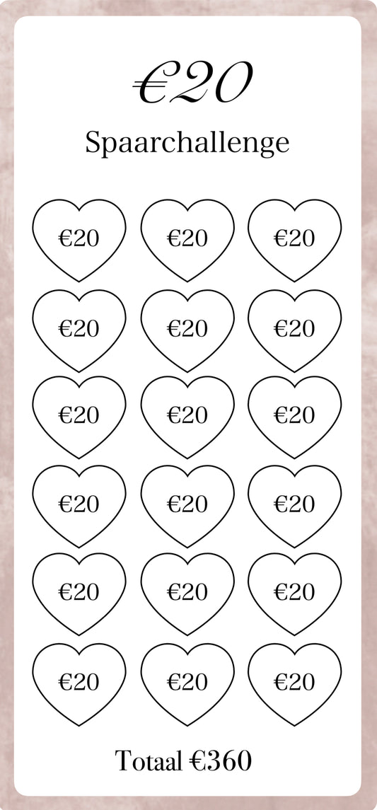 €20 Spaar Challenge