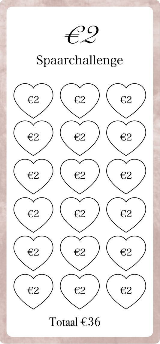 €2 Spaar Challenge