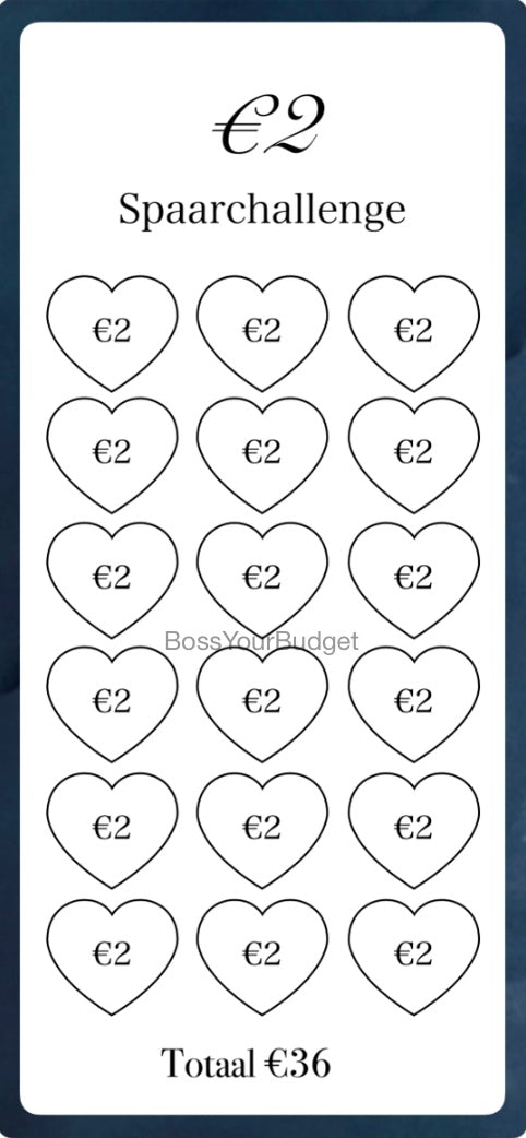 €2 Spaar Challenge