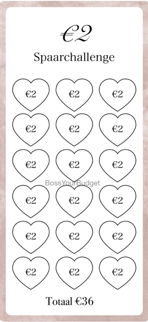 €2 Spaar Challenge