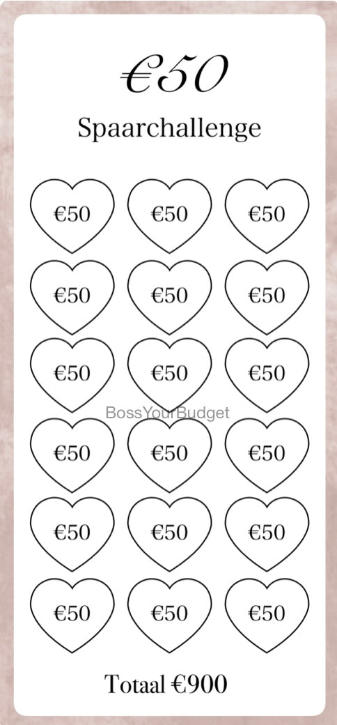 €50 Spaar Challenge