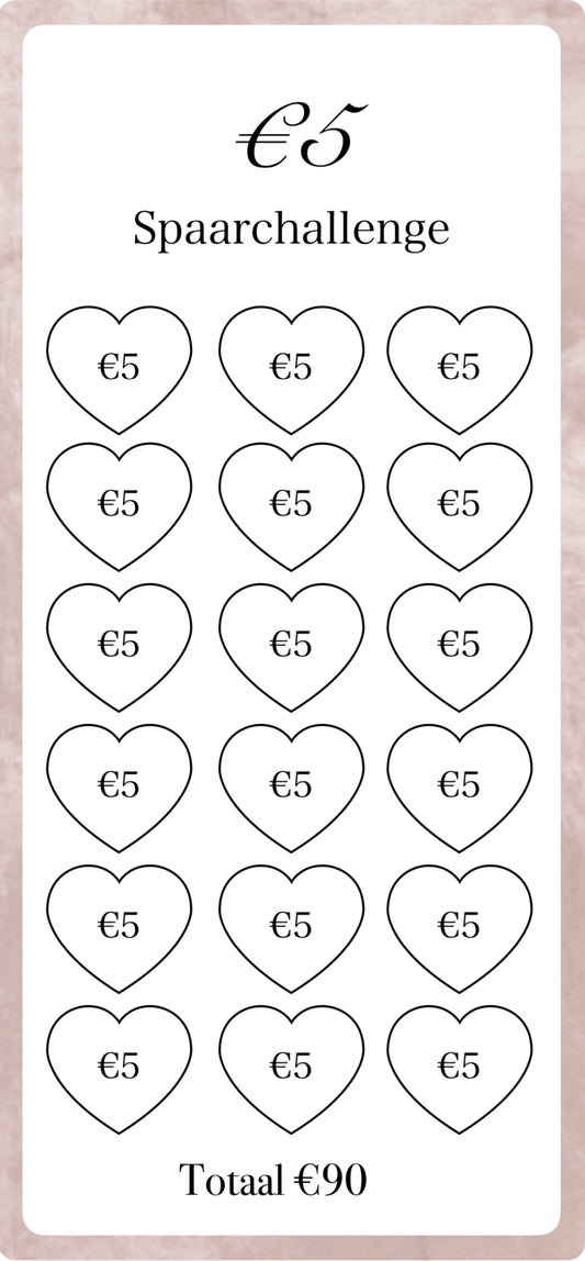 €5 Spaar Challenge