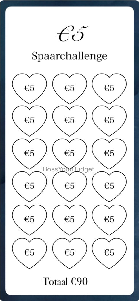 €5 Spaar Challenge