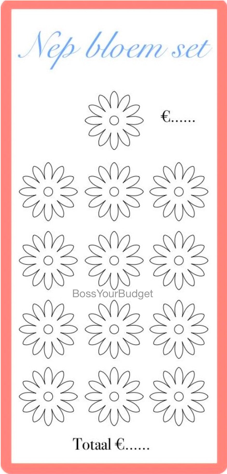 Nep Bloem Set